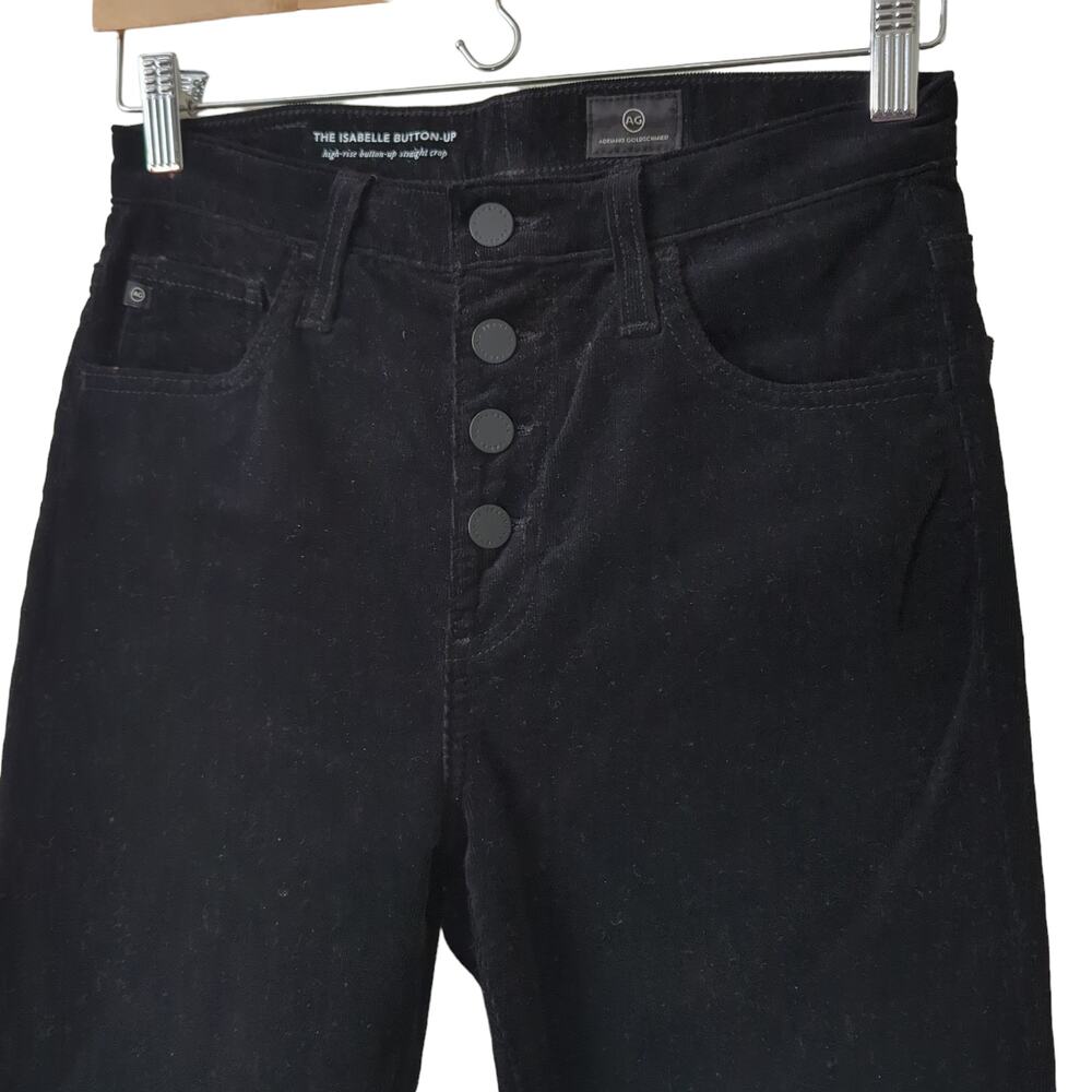 AG Adriano Goldschmied Isabella Button‎ Up Corduroy Pants Size 26 High Rise